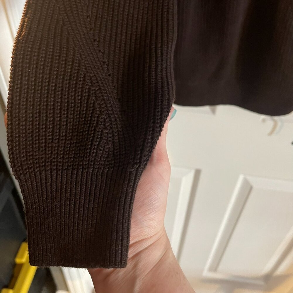 NWOT Women's Wrap Sweater Chocolate-Large - Picture 6 of 14